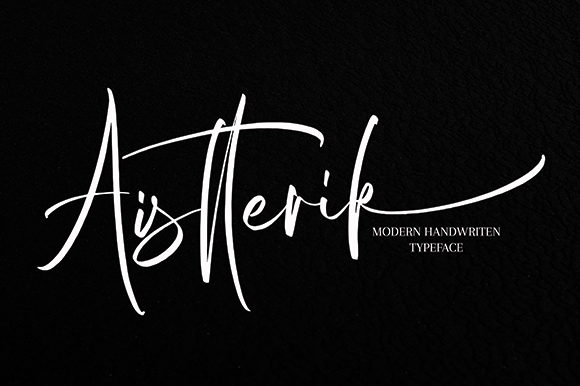 Aistterik: A Graceful Script Font for Elegant Publishing