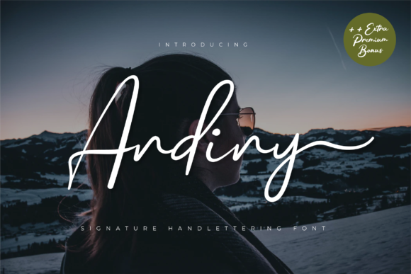 Andiny: A Handwritten Font for Elegant Web Design