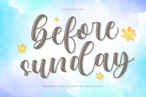 Before Sunday: A Timeless Handwritten Font for Your Brand