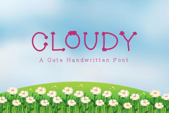 Cloudy: A Sweet and Friendly Handwritten Font for Designers