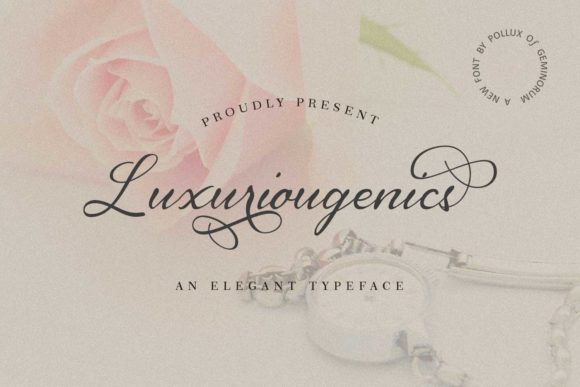 Creating Elegance with Luxuriougenics Font