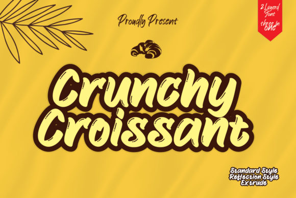 Crunchy Croissant: A Bold Handwritten Font for Creative Projects