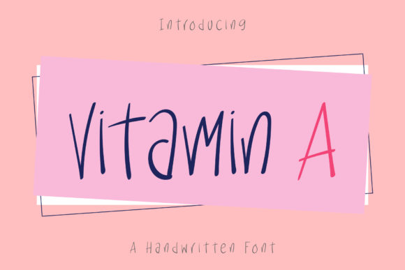 Discover the Elegance of Vitamin a: A Script Font for Web Design