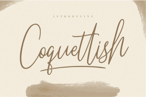 Elevate Your Brand with Coquettish: A Charming Handwritten Font
