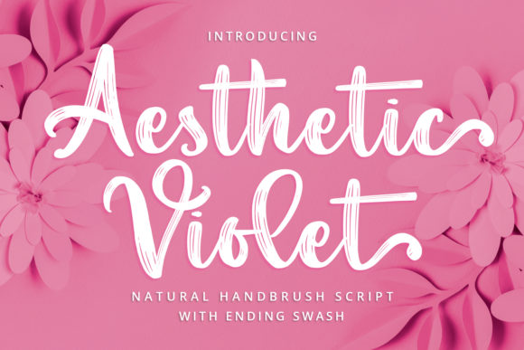 Elevate Your Craft with Aesthetic Violet Font