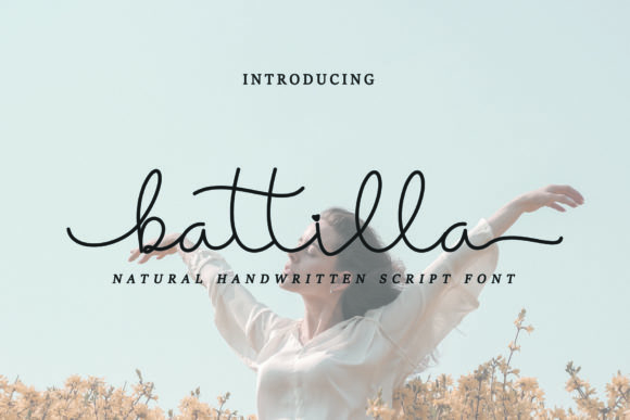 Elevate Your Web Design with Battilla: A Delicate Script Font