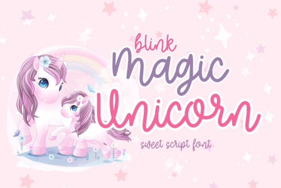 Enhance Your Editorial Design with Blink Magic Unicorn Font