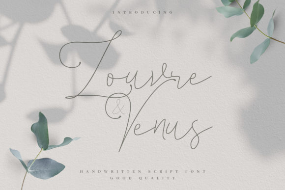 Louvre Venus: A Handwritten Font for Elegant Web Design