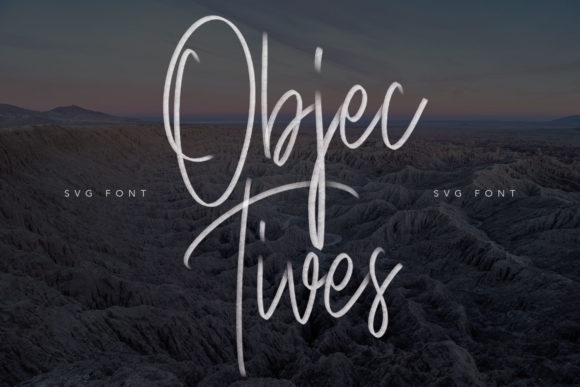 Objectives: A Handwritten Font for Engaging Visuals