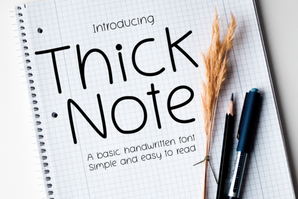 Thick Note: A Versatile Font for Polished Branding