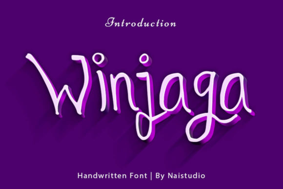 Winjaga: A Joyful Handwritten Font for Creative Branding